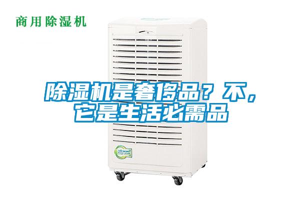 除濕機是奢侈品？不，它是生活必需品