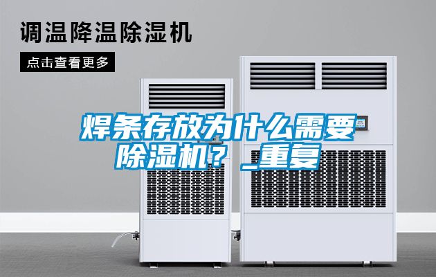 焊條存放為什么需要除濕機？_重復