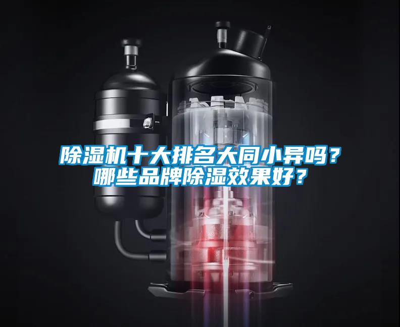 除濕機十大排名大同小異嗎？哪些品牌除濕效果好？